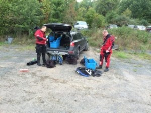 Dykare förberedelser Sept14